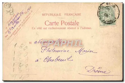 Marseille - 13 - De Kathedraal — uitzicht vanaf de strand van Prado — Procédé L. Bisson, 10, Strand van Prado — Achterkant