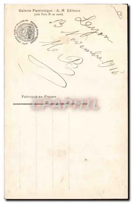 O Geral Ricciotti Garibaldi — Um Amigo da França — Cliche Chusseau Flaviens, n° 546 — Verso