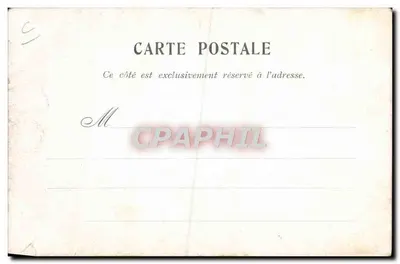 Caricatura de François Coppée — santo con arpa — pintura de Sirat, Deposited-Paris — Reverso