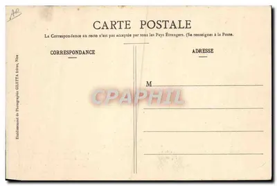 Observatoire de Nice — Dôme et télescope équatorial — Édition Giletta, Nice, n° 102 — Verso