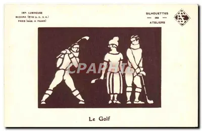 O Golfe — Silhuetas — IMP. LUMINEUBE RADIANA (BTEE S. G. D. G.) PARIS (MADE IN FRANCE)