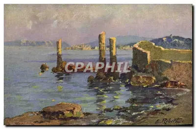 Ruínas costeiras — pintura — E. Robert, n° 30