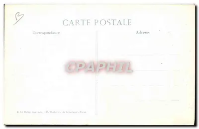 ソワソンの街のドイツ捕虜 — 爆撃後 — E. Le Delay, 印刷・発行 1917 — 裏面