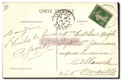 Amélie-les-Bains — Pasterz Cunigou opiekujący się swoim stadem — Wydawnictwo Seguela-Combes — Rewers