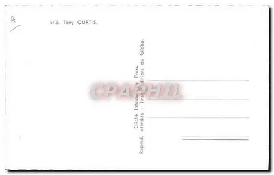 Tony Curtis — portret — Universal International — Rewers