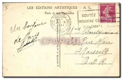 París - Parque Montsouris - El Observatorio — editor A. L. n°61 — Reverso