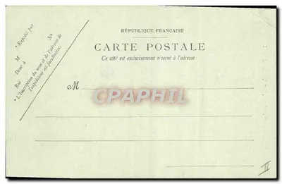 Toulon — A Observatórios Marítimos — A. Bougault, n°714 — Verso