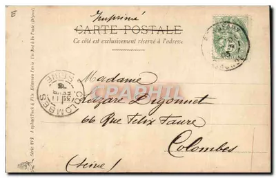 A Família Humbert — A Grande Thérèse — Os milhões existem mesmo assim! — Editor Tuck & Fils, série 213 — Verso