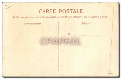 Caricatura de un hombre con un libro 'ALPHABET' — dibujo de B. Blachet, editor CadenaT — Reverso