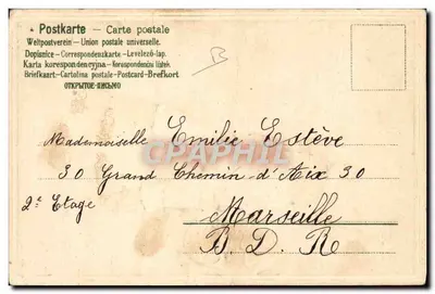 Dziecko z balonem — Szczęśliwy Nowy Rok — wydawca BER.204 — Rewers