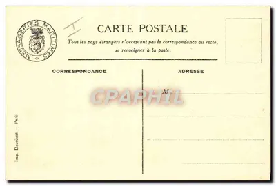 O Ponte-Passeio — 1ª classe — Messageries Maritimes — Verso