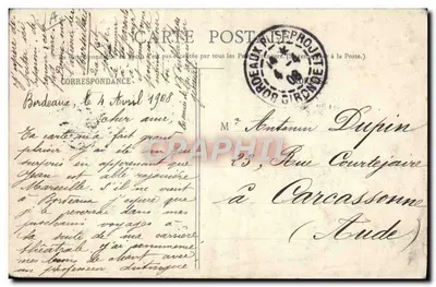 Bordeaux — Lądowanie statku « Amazone » — BR - 497 — Rewers