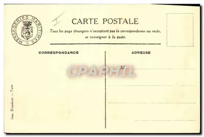 De Promenadebrug - 1e klasse - "ARAMIS" — Messageries Maritimes — Achterkant