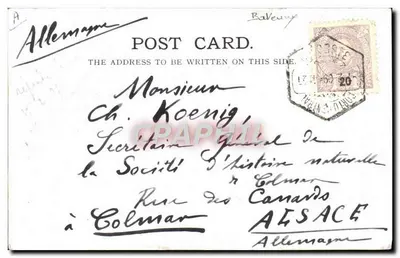 Cabine interna de um navio — Sala de fumos do R.M.S. "Antony" — Editor Porty & Booth Line — Verso