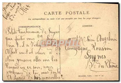 Soldat en action — texte poétique — Devambez, Paris, Visa N° 30 — Verso