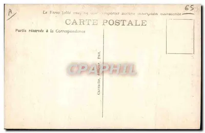 Pyrénées — Guidé Ossalois et sa promise — Carrache, wydawca, n°65 — Rewers