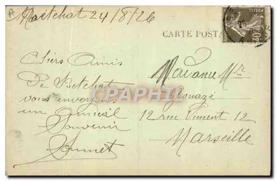 Pyrénées — Filewka z Autretols — 6456 — Rewers