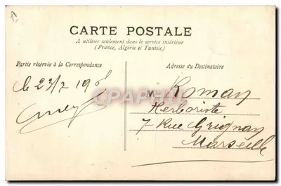 Vale d'Ossau — Tipo e Traje do País — A. V., Editor, Tarbes — Verso