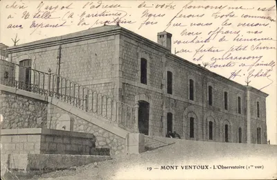 Monte Ventoux — A Observatória (primeira vista) — Edições J. Brun e Cie, Carpentras