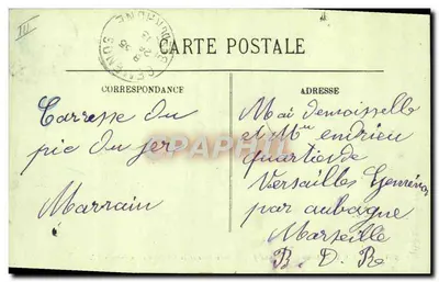 Lourdes — Cumbre del Pic du Jer, el Observatorio y la Cadena de los Pirineos — LL — Reverso
