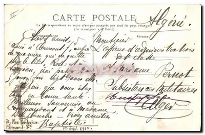 LE PUY-DE-DÔME — A Observatórios e a Torre sob a Neve — E. BERTRAND — Verso