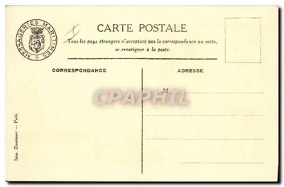 Cargos Aramis — Messageries Maritimes — Imp. Dauvissat, Paris — Verso