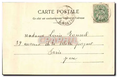 Soldado escrevendo uma carta para sua noiva — Pitou à sua Francesa — Editora: Françoise A. Béguin & Cie, n° 20007 — Verso