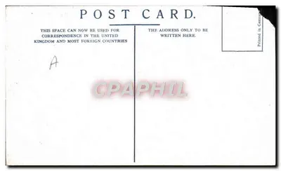 Bilhete postal antigo Cenário de Elefante nos Jardins Zoológicos de Londres — Verso
