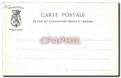 Colombo — Elefantes no banho — Messageries Maritimes, n°235 — Verso