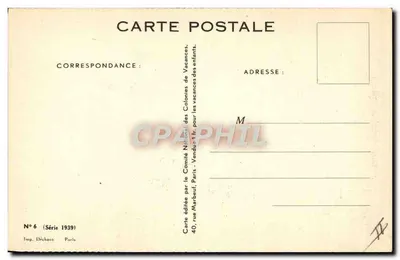 Crianças brincando com uma borboleta — Louis Rebon — Série 1939, N°6 — Verso