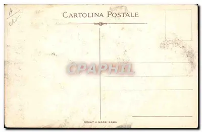 Soldado italiano segurando a bandeira tricolor — publicidade para o Préstito Nazionale — desenho de Mario Borgogni — Verso