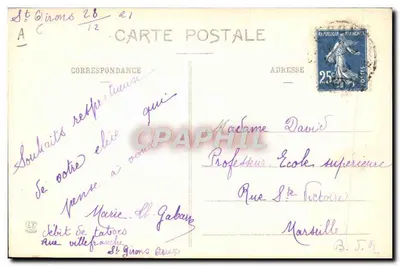 Pyrénées (3. seria) - Kobieta z Bethmali - 306 — Rewers