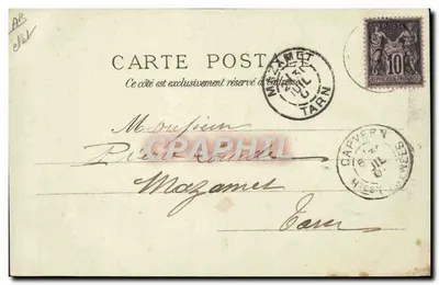 Atrelado Béarnês — Pirineus — editor F. Lourdes, n°2 — Verso