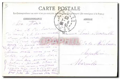 Lourdes — Jeanne Abadie apresenta na primeira Aparição — H. B 216 — Verso