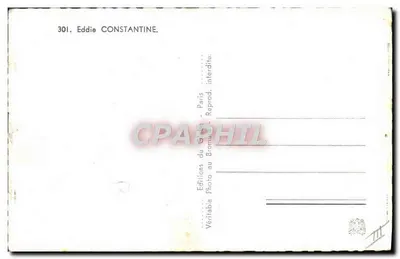 Stara pocztówka: Kino Eddie Constantine — Rewers