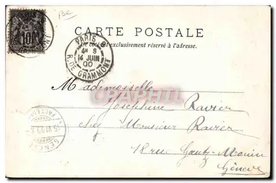 Le Clou-Rêve — Exposición de 1900 en París — T. Blanco 1900 — Reverso