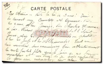 Départ de M. Lépine — Concours de police avec chiens, éditeur Fercham — Verso