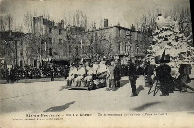 Aix-en-Provence — Le Corso — Um astrônomo que não vê nenhuma das duas — Cliche Garnier, n°483