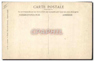 S.M. Wilhelmina, Królowa Holandii — Portret — A.M.L. Paris — Rewers