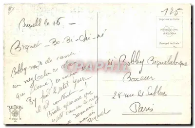 Dois bebês boxeadores — desenho de Golenko — editor ULTRAPRINT, n°125 — Verso