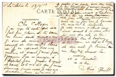 Marine Militaire Française — Scena walki pięściowej na pokładzie — BC. — N° 400 — Rewers