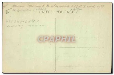 Cherbourg — Transatlantyk "America" z linii U.S. Lines — Zbiór A. B., wydawca Cherbourg — Rewers