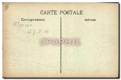 Navio a vapor — Argélia — editor S.G.T.M. — Verso