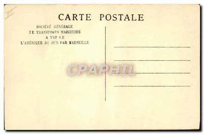 Paquebote "ALSINA" — S.G.T.M. — Sociedade Geral dos Transportes Marítimos — Verso