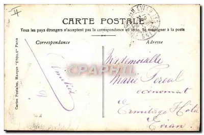 Marie — Ilustrowana karta pocztowa — Wydawca 'Étoile' Paryż — Rewers