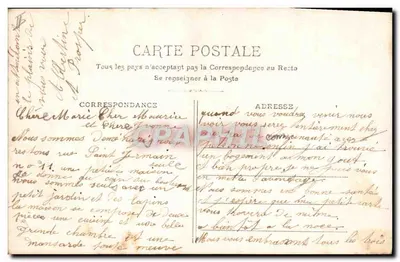 Marie — Szczęśliwego Dnia — Wydawca Da. Paris — Rewers