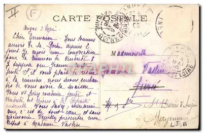 Kobieta i dziecko przed dużą literą R — Robert — wydawca Grafika, nr 3021/63 — Rewers