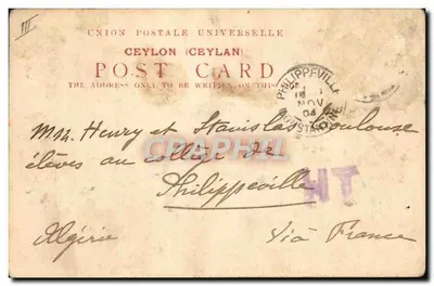 Ceylan — Elefantes de Ceylan — The Colombo Apotheraeries Co. Ltd. — Verso