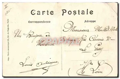PARIS — Jardim das Plantas — Leão da África — editor Louis Aubagne, n° 237 — Verso