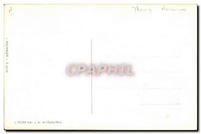 Tigre — desenho a tinta e a guache — J. Picot, Paris — Verso